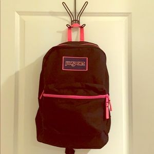 Jansport Black and Pink Backpack